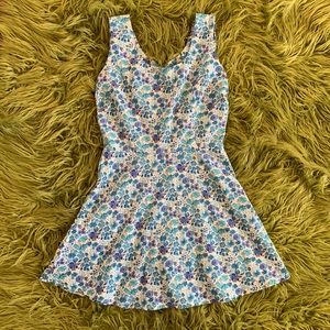 Vintage Handmade Flower Power Mini Sun Dress !!!